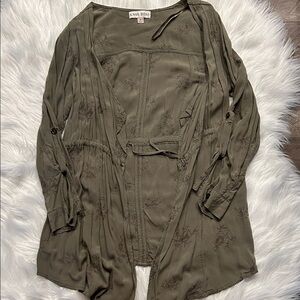 Knox Rose Women's Olive Trench Coat